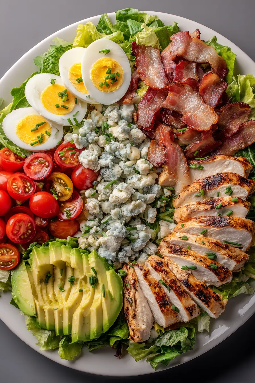 Cobb Salad with Chicken and Bacon – FadedMix