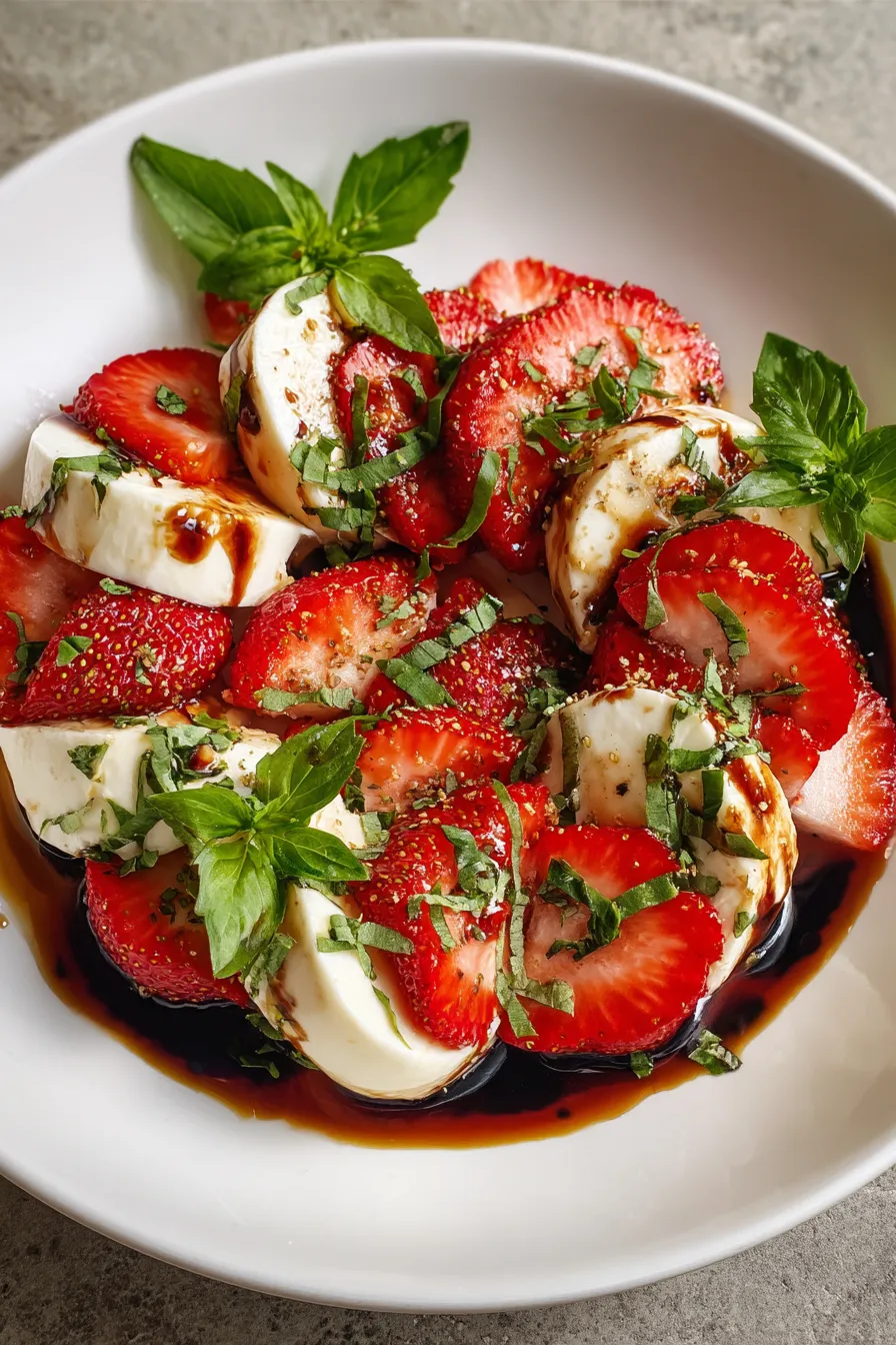 Balsamic Strawberry Caprese – FadedMix