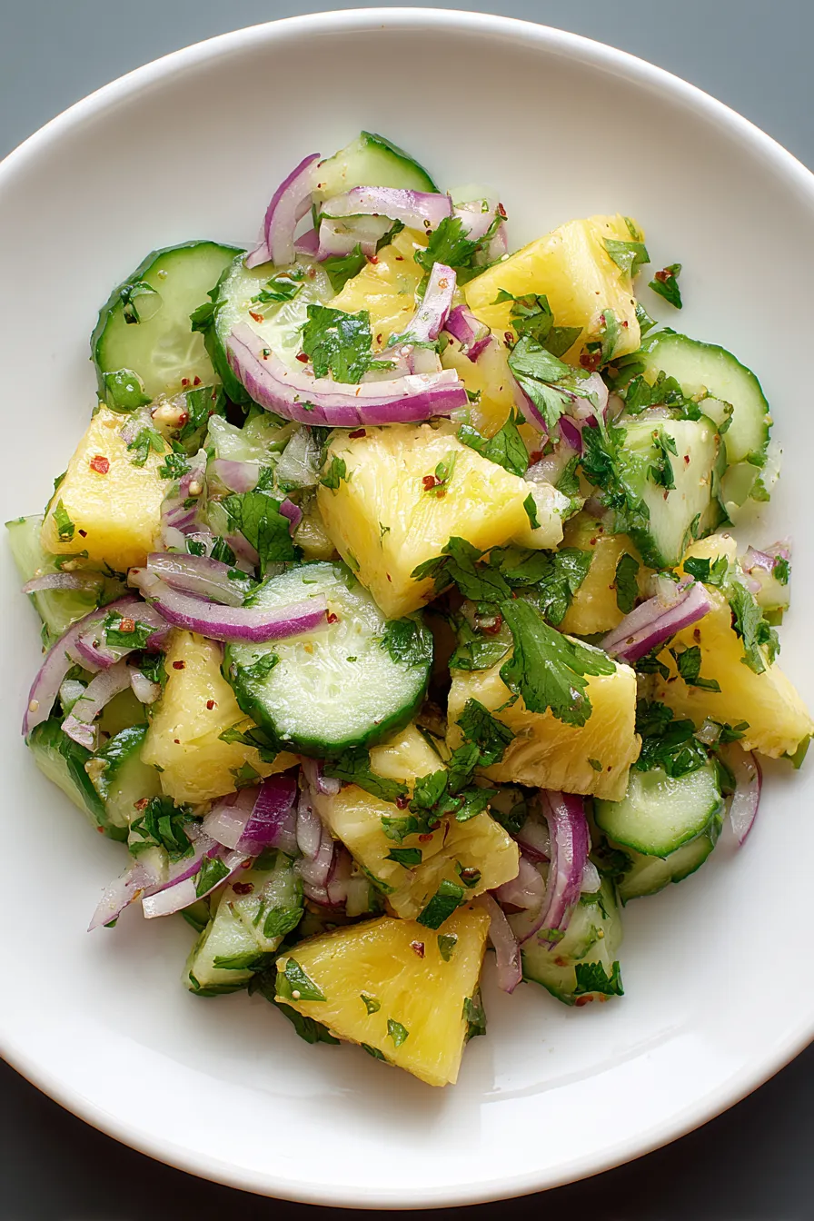 Pineapple Cucumber Salad – FadedMix