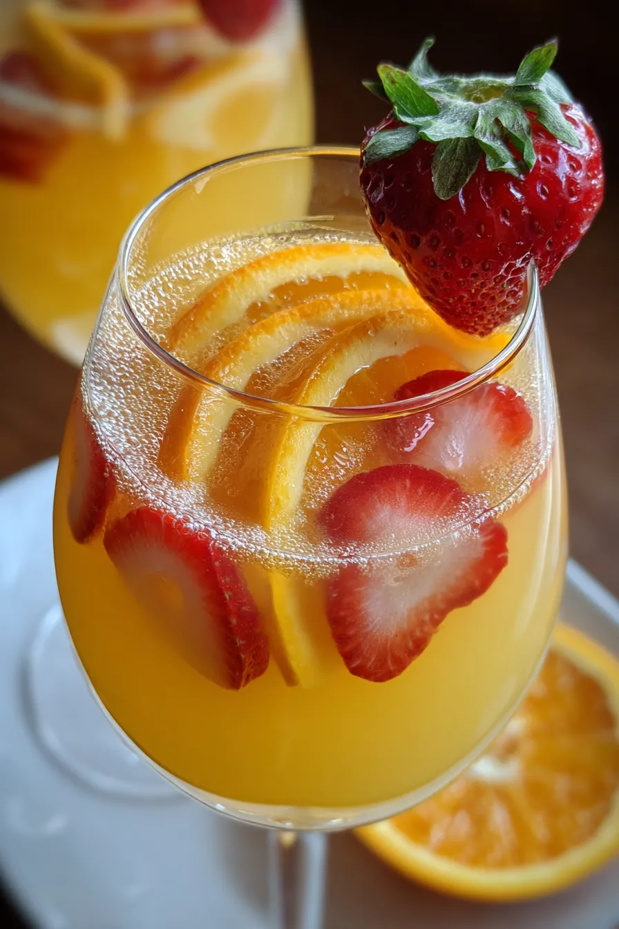 5 Ingredient Mimosa Sangria – FadedMix