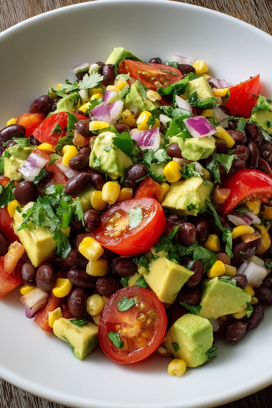 Hearty Cowboy Salad with Black Beans and Corn – FadedMix