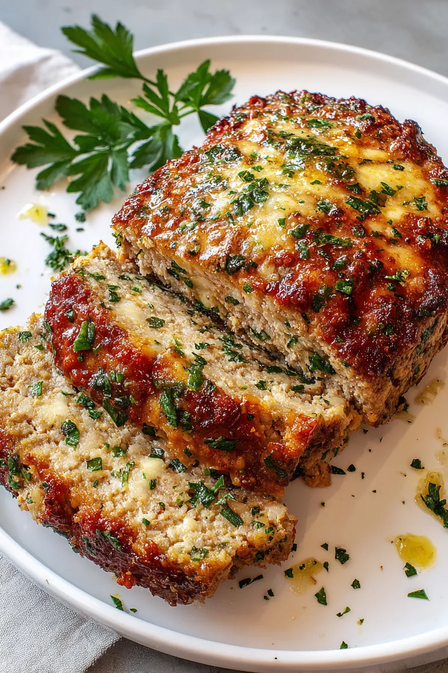 Melt-in-Your-Mouth Garlic Parmesan Chicken Meatloaf – FadedMix