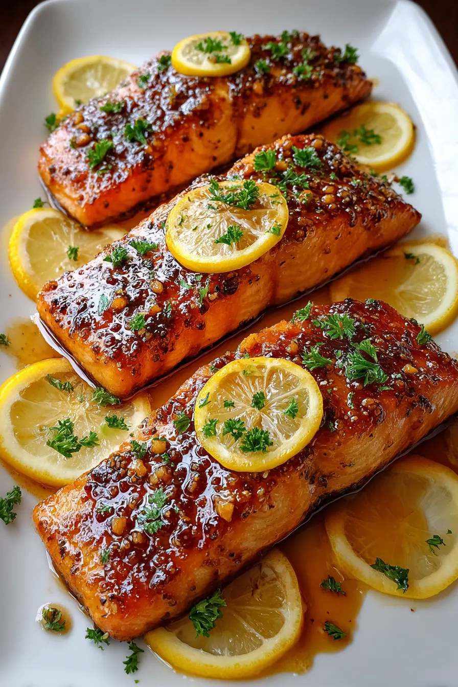Honey Glazed Salmon – FadedMix