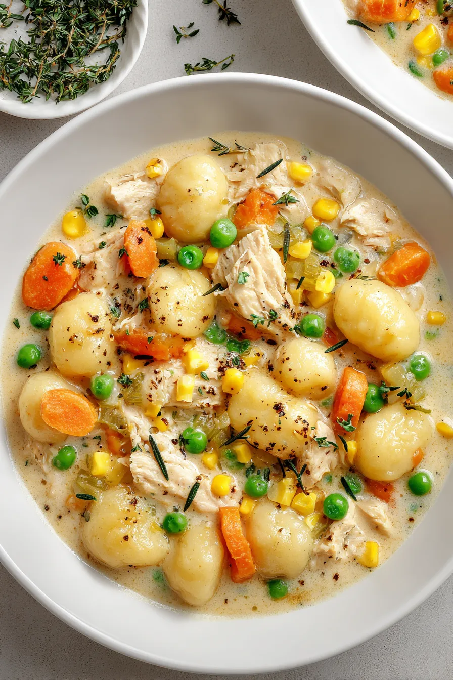One Pot Gnocchi Chicken Pot Pie – FadedMix