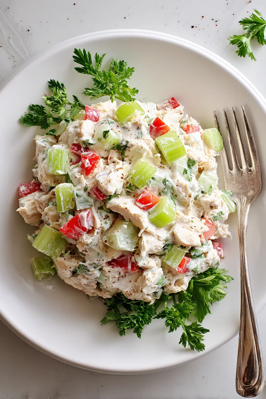 Healthy Ranch Chicken Salad – FadedMix