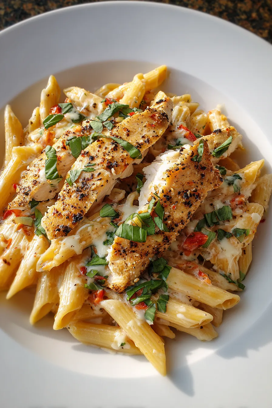 Chicken Mozzarella Pasta – FadedMix