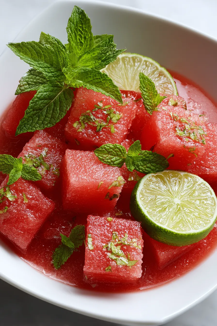 Refreshing Watermelon Smoothie with Mint and Lime Zest – FadedMix