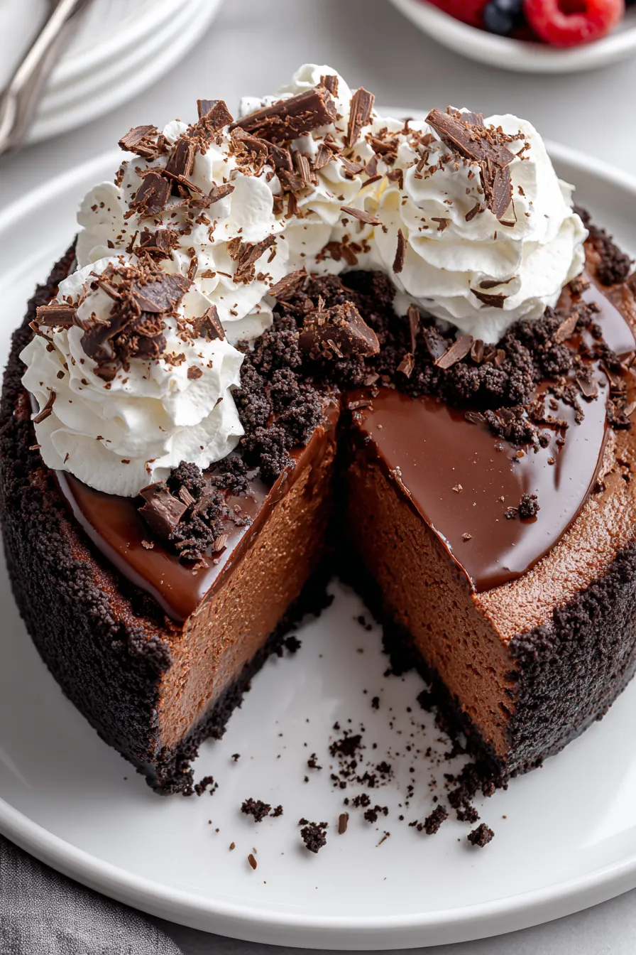 Chocolate Fudge Truffle Cheesecake – FadedMix