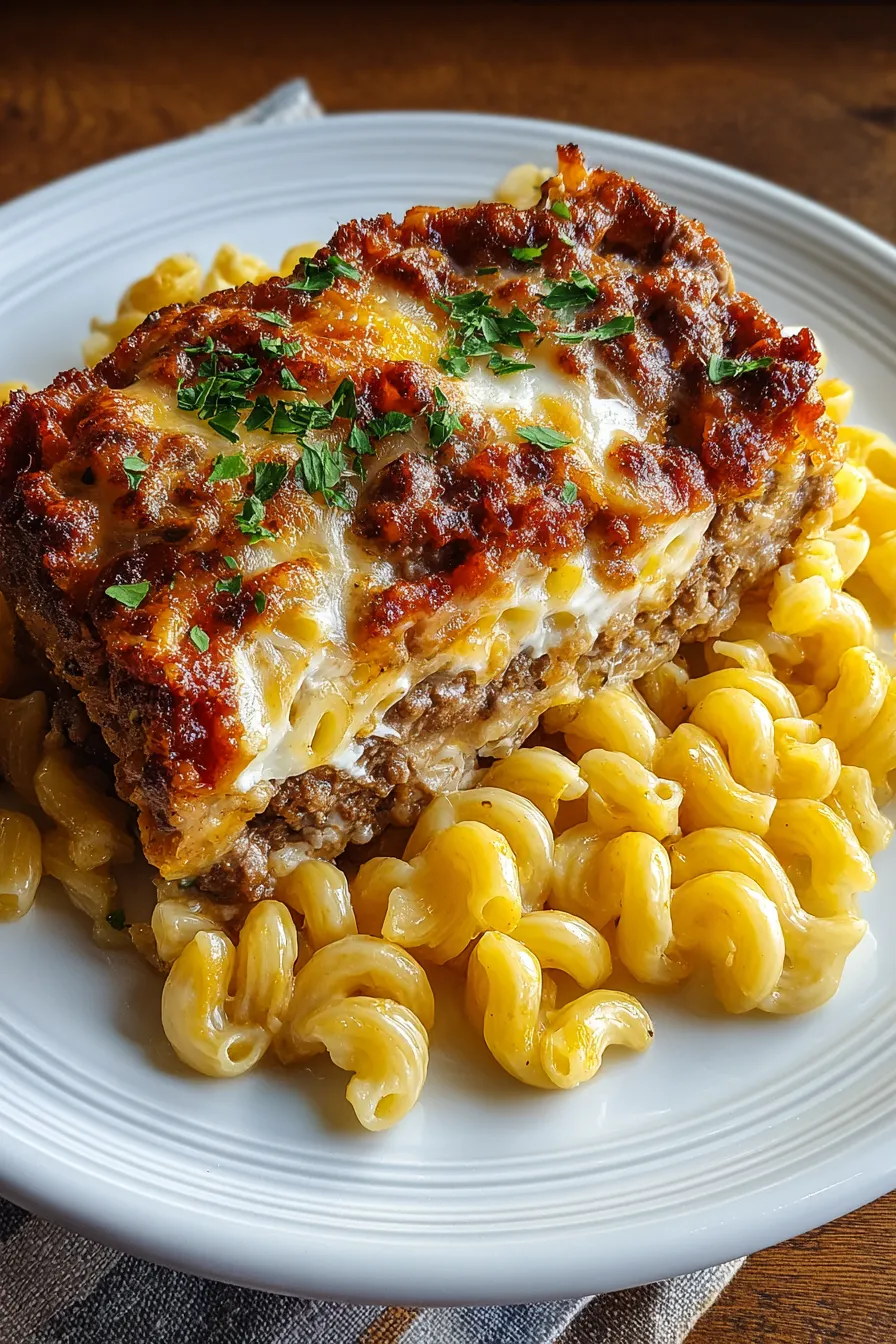 Mac and Cheese Meatloaf Casserole – FadedMix