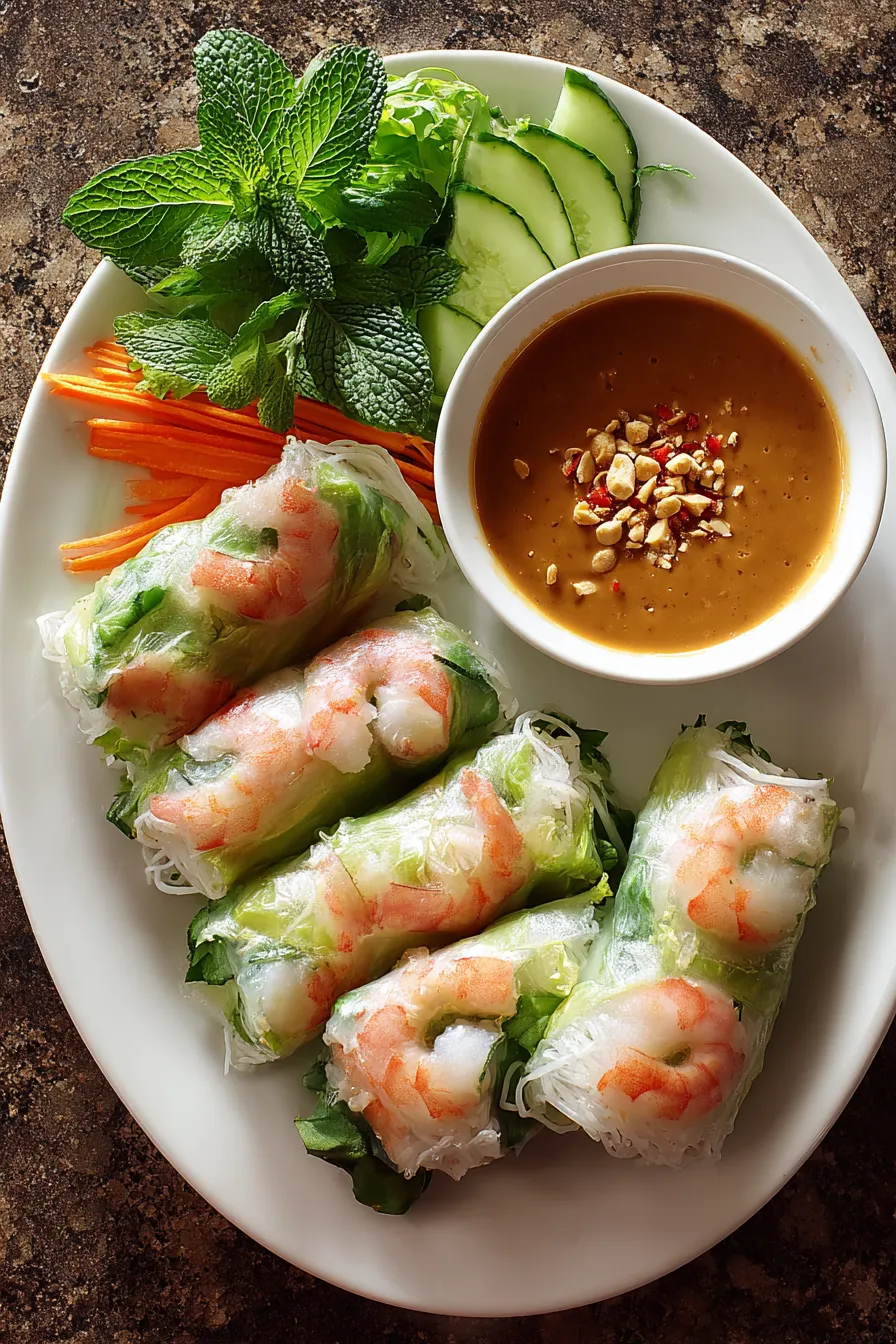 Vietnamese Spring Rolls with Peanut Sauce – FadedMix