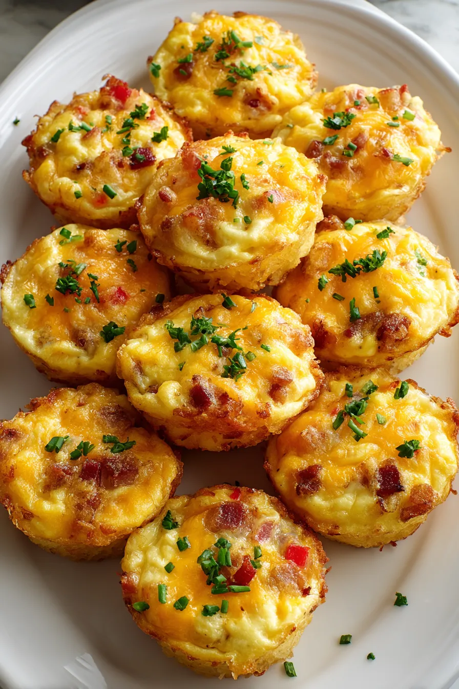 Mini Breakfast Omelets Egg Muffins With A Tater Tot Crust – FadedMix