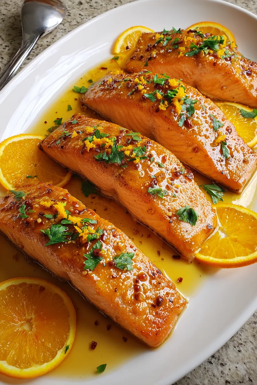 Orange Glazed Salmon – FadedMix