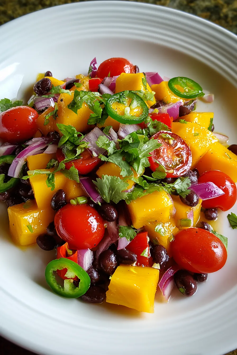 Tropical Mango and Black Bean Delight Salad – FadedMix