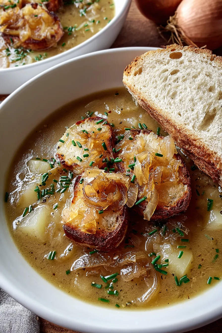 Caramelized Onion and Potato Soup – FadedMix