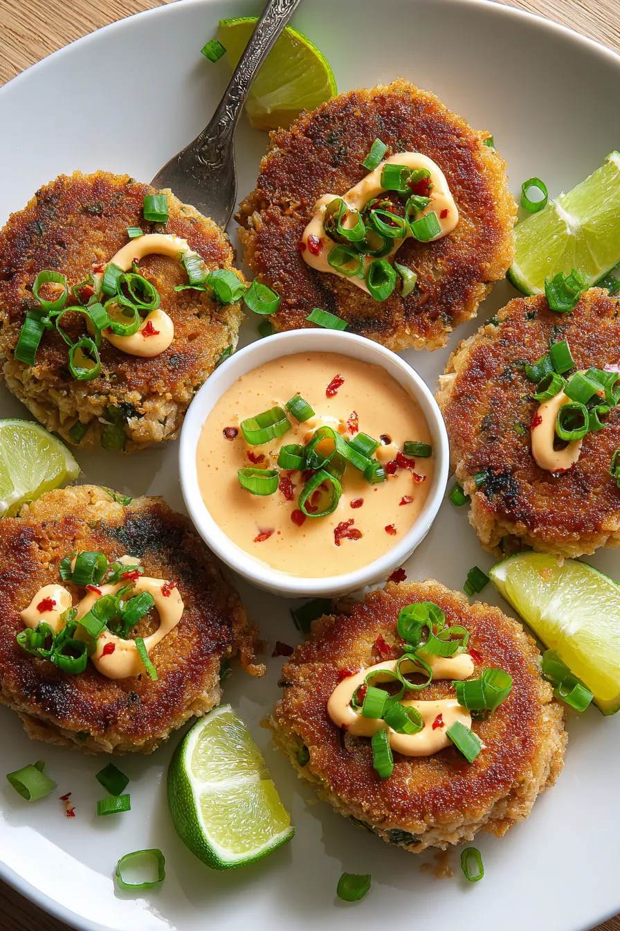 Asian-Style Tuna Cakes with Spicy Mayo – FadedMix