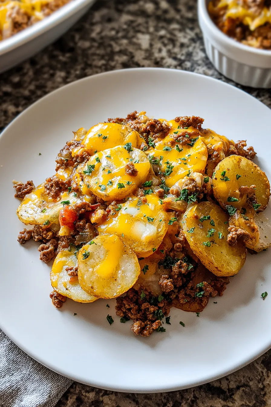 Hearty Hobo Casserole with Ground Beef – FadedMix