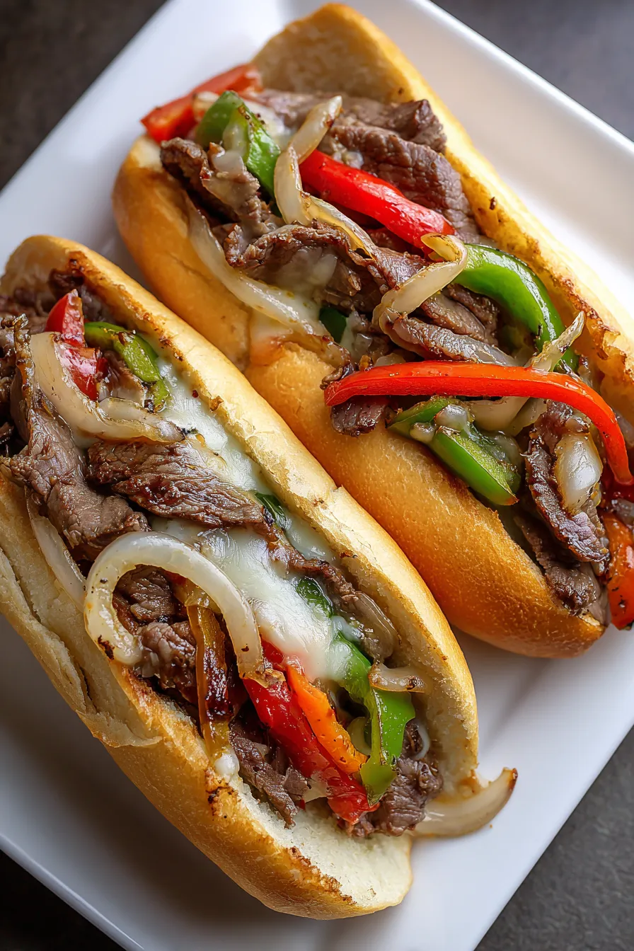 Classic Philly Cheesesteak with Peppers and Onions – FadedMix
