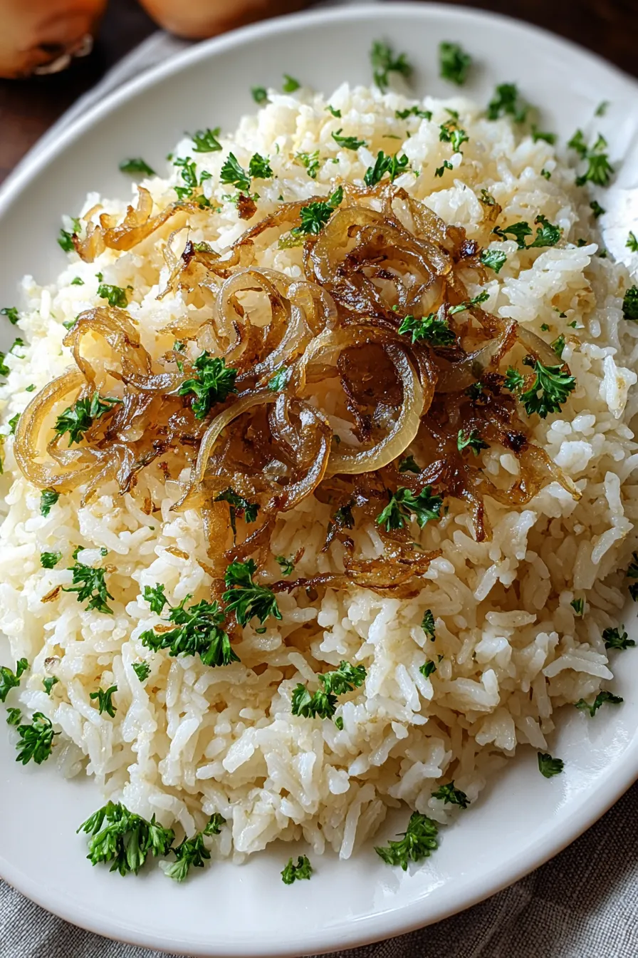 French Onion Butter Rice – FadedMix
