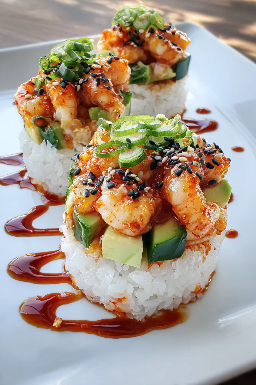Spicy Shrimp Sushi Stacks – FadedMix