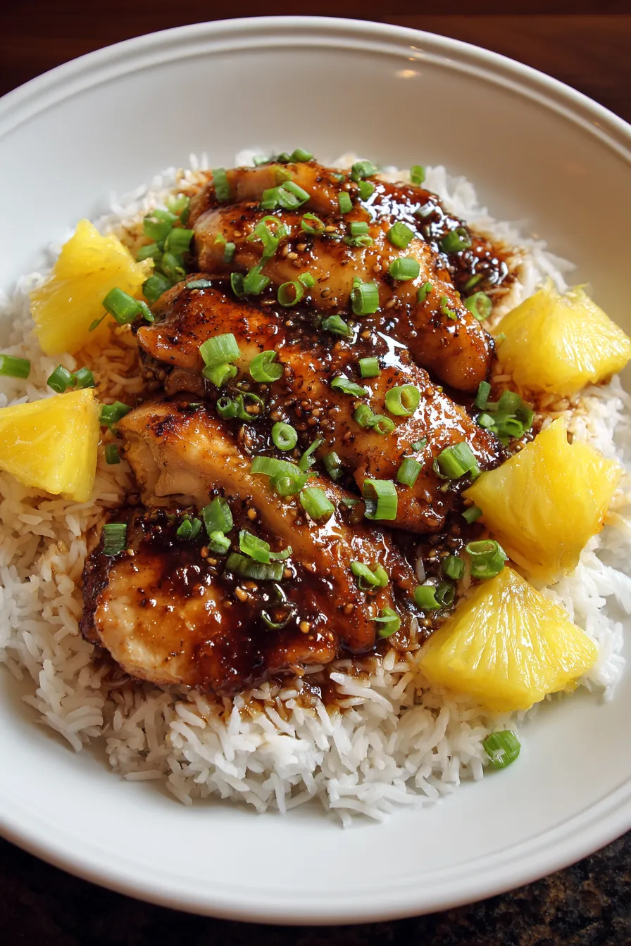 Pineapple Teriyaki Chicken – FadedMix
