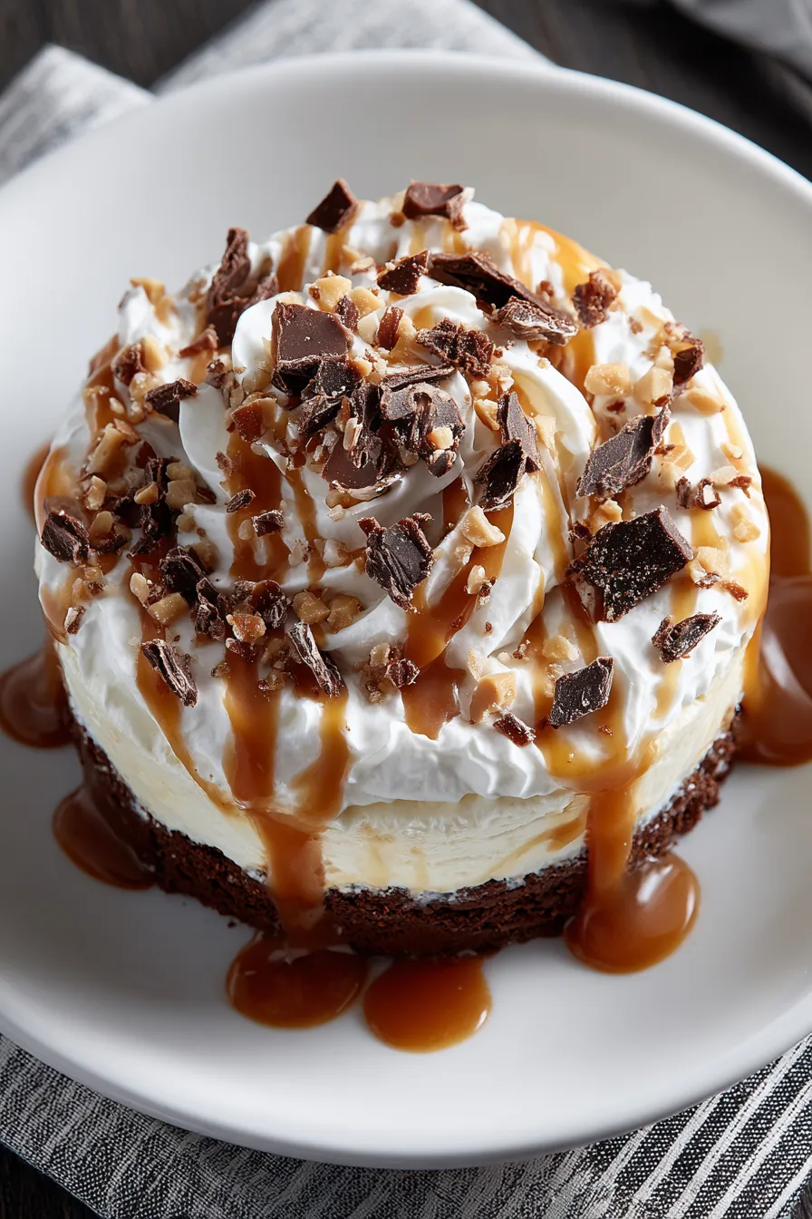 caramel cheesecake brownie trifle delight – FadedMix