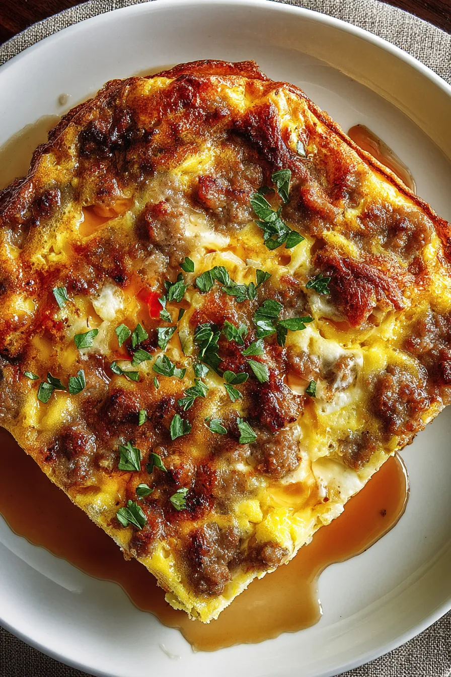Pancake Sausage Casserole – FadedMix