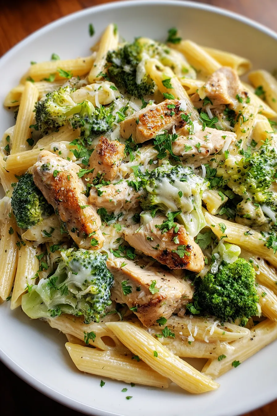 Creamy Broccoli and Chicken Penne – FadedMix