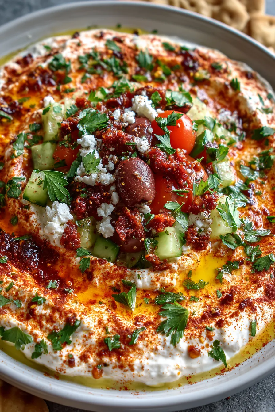 Spicy Mediterranean Creamy Boat Dip – FadedMix
