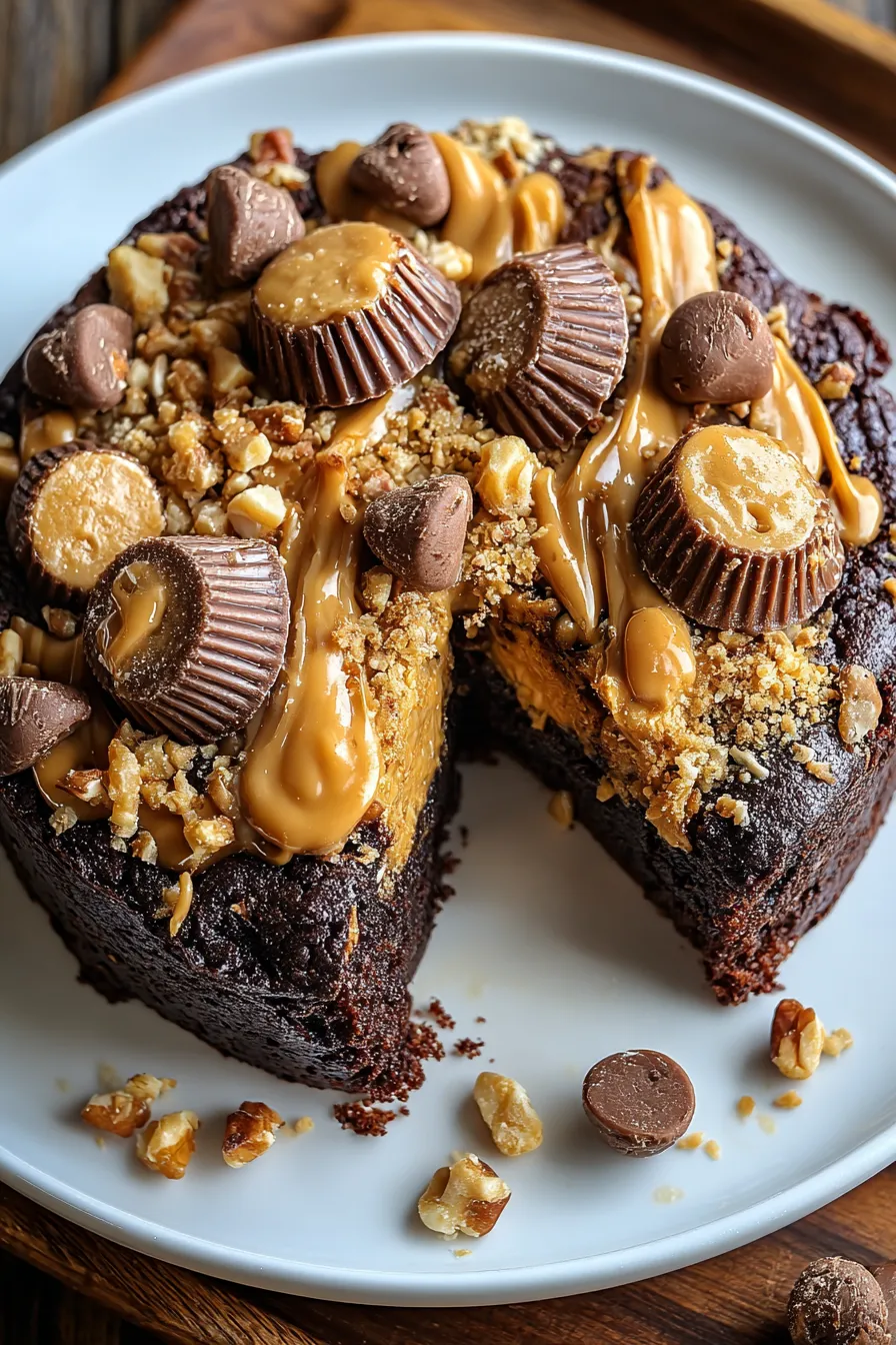 Peanut Butter Cup Earthquake Cake – FadedMix