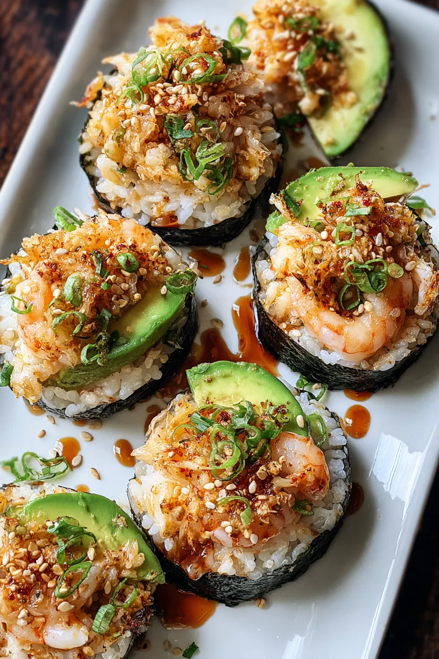 Sushi Bake Cups with Shrimp and Crab – FadedMix