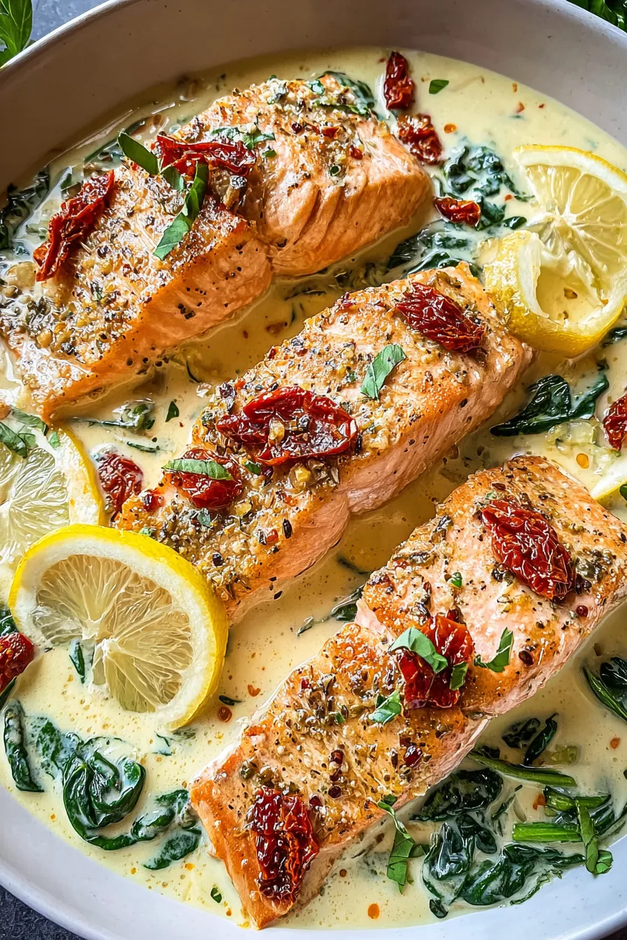 Creamy Tuscan Salmon – FadedMix