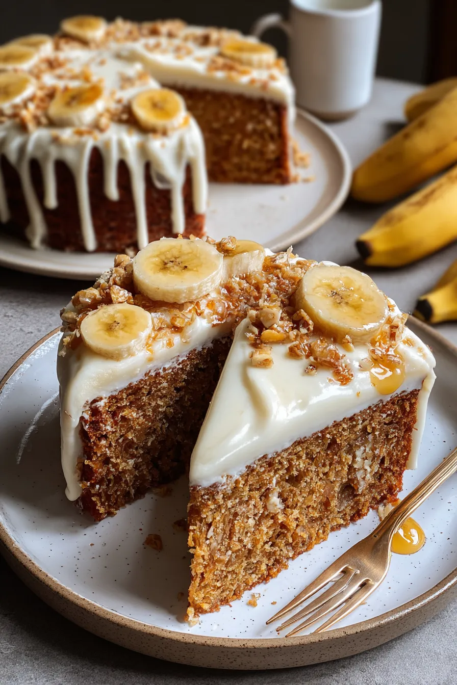 Moist Spiced Banana Cake with Creamy Frosting – FadedMix