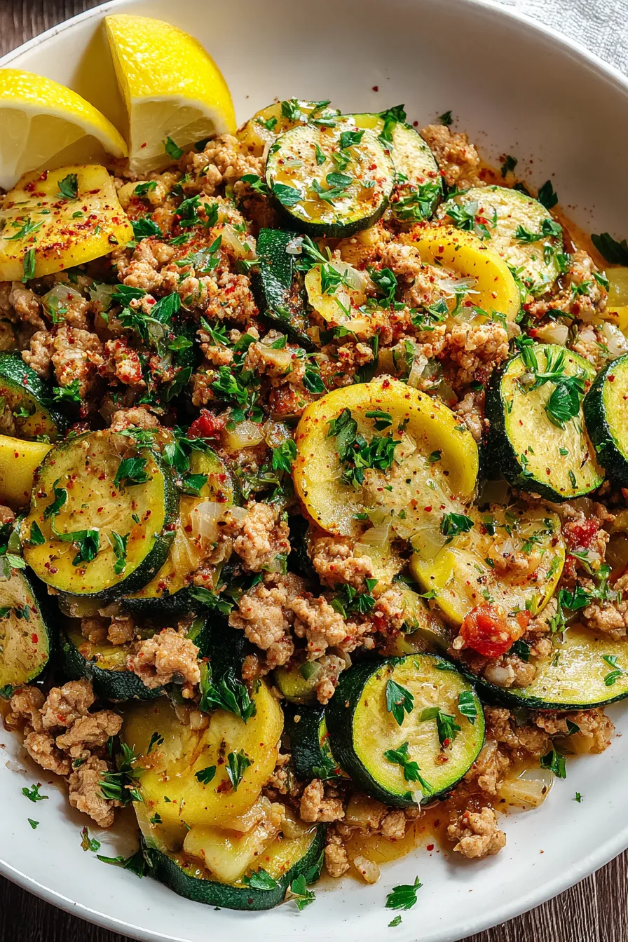 Ground Turkey and Zucchini Skillet – FadedMix