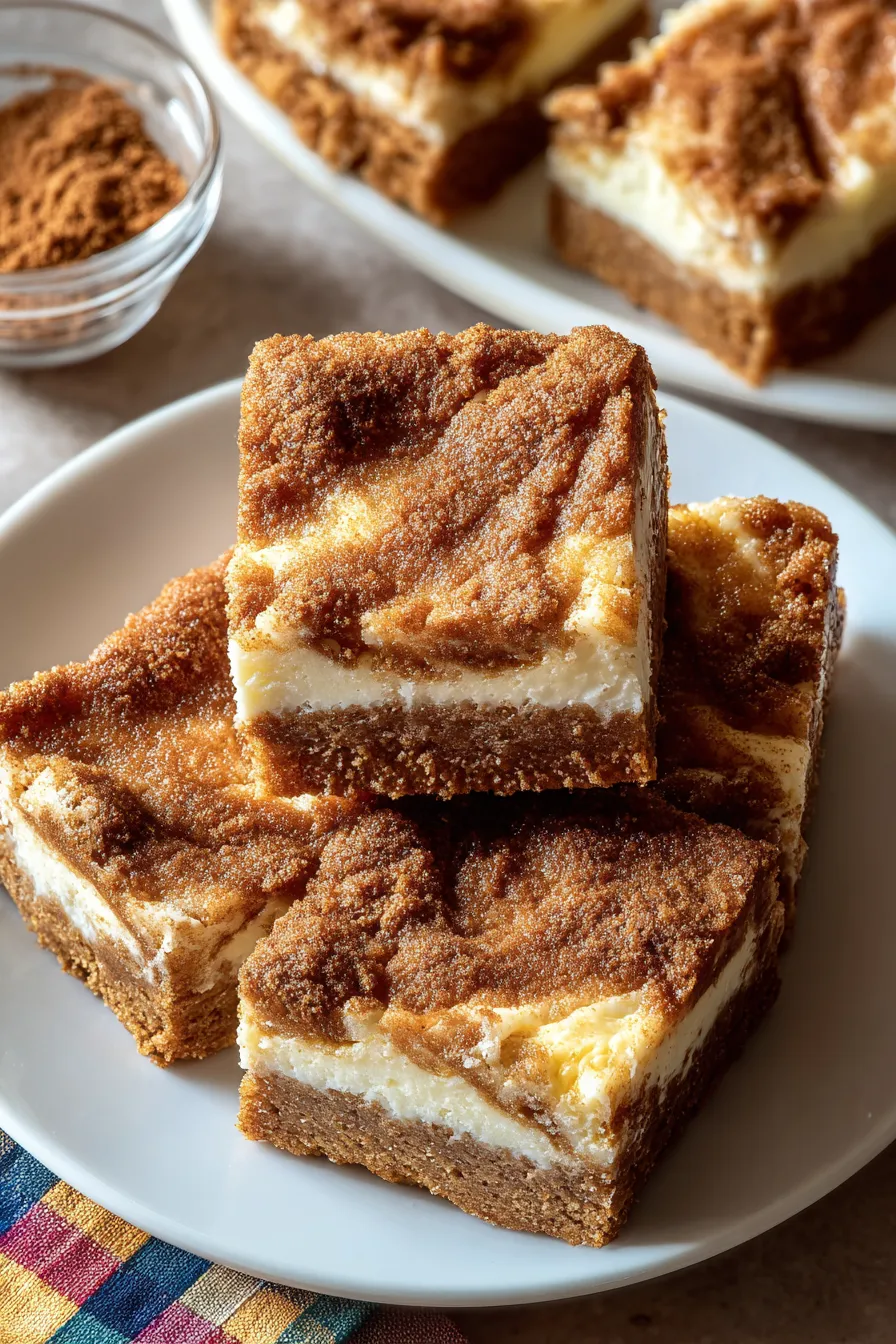 Snickerdoodle Bars with Cheesecake and Biscoff Cookie Crust – FadedMix