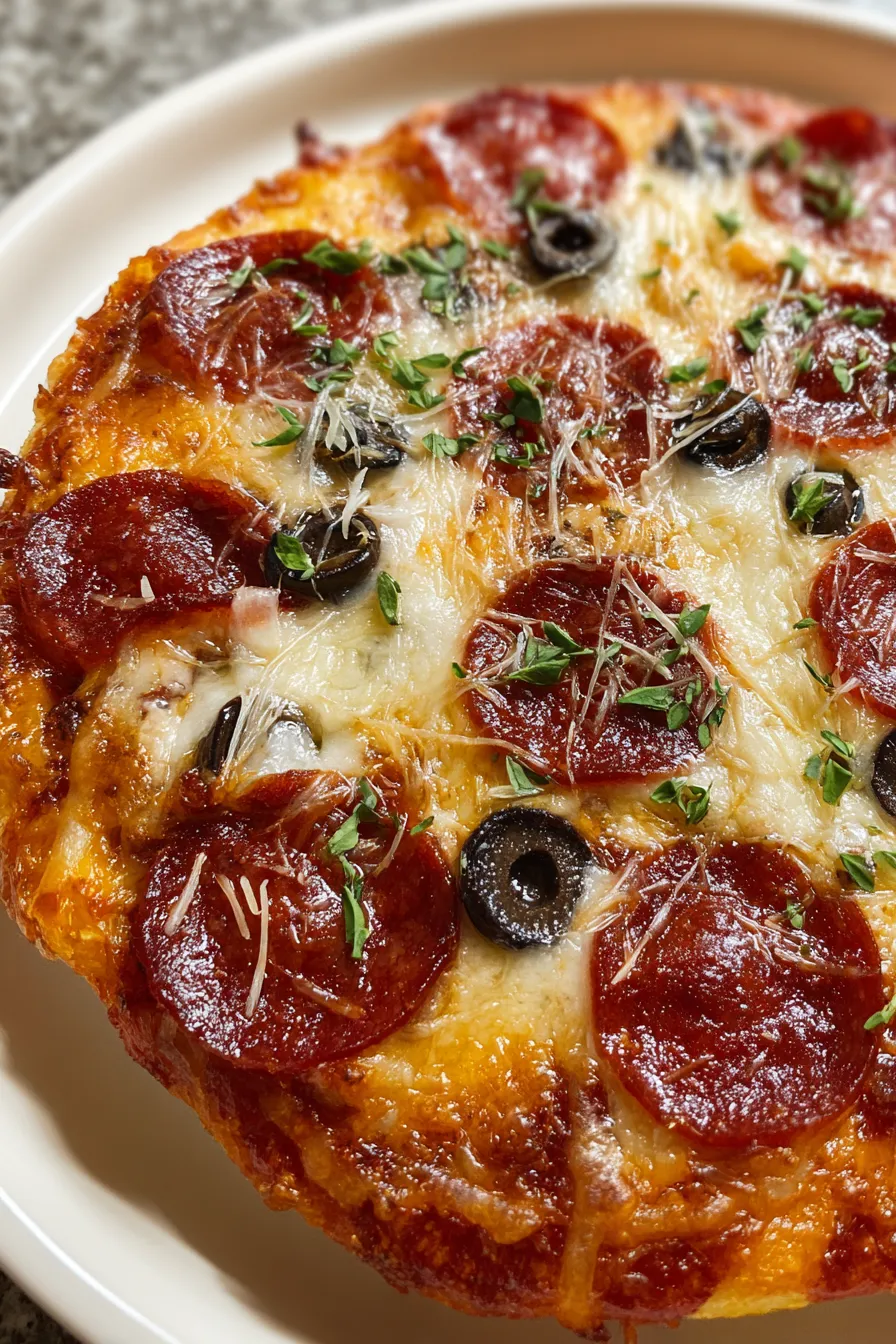 Cheesy Baked School Pizza – FadedMix