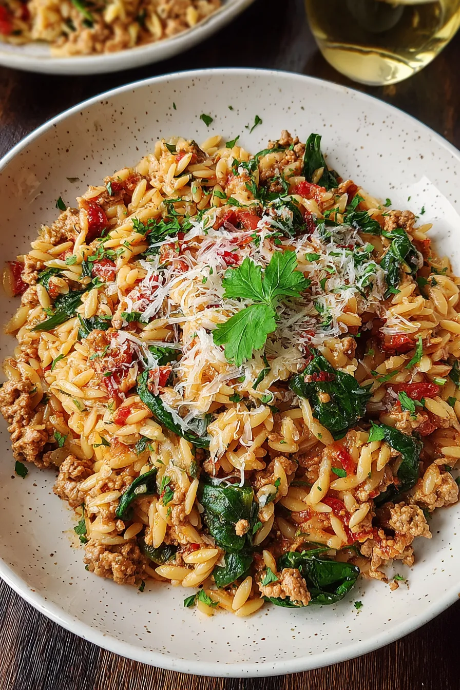 Ground Turkey Orzo – FadedMix