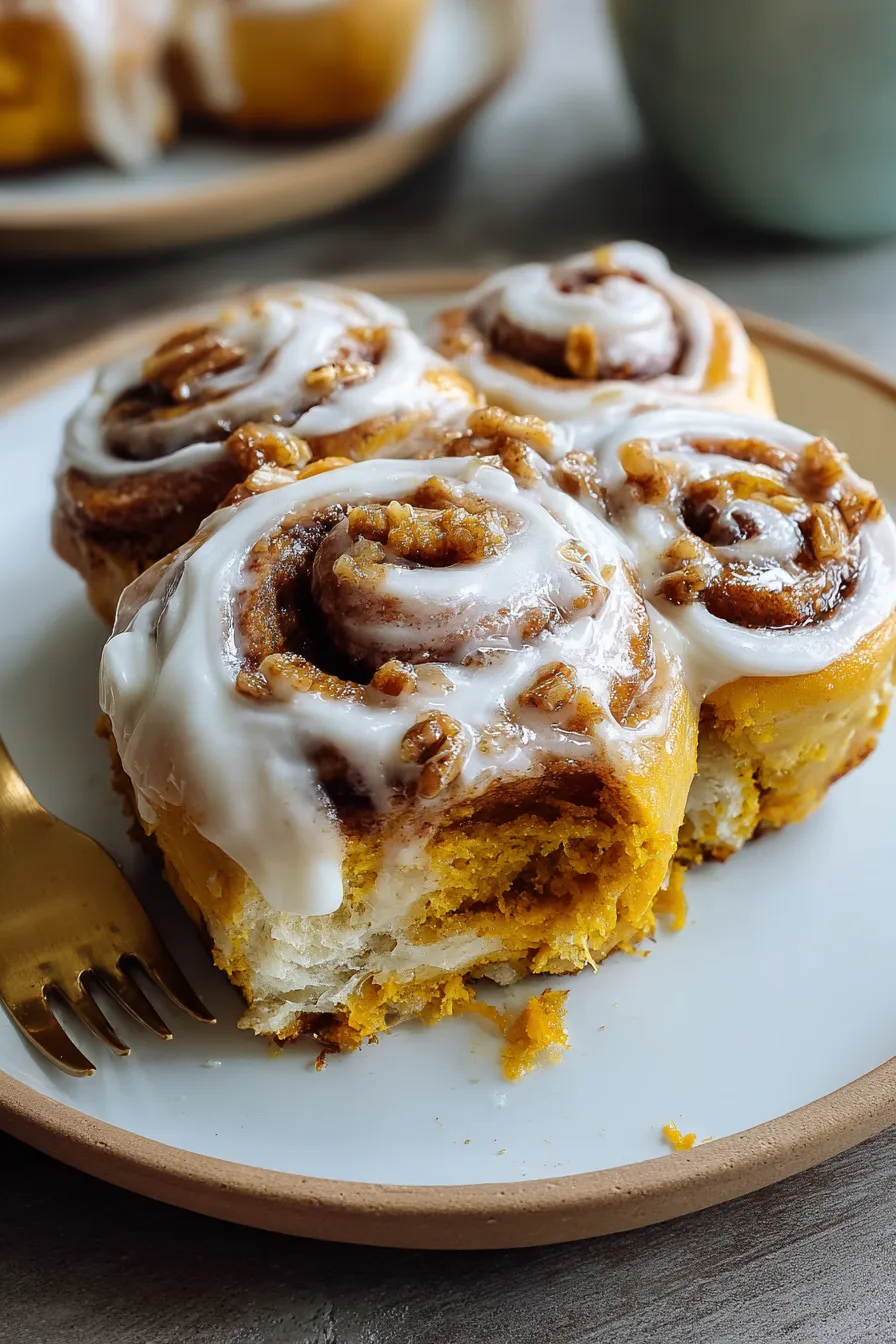 Sourdough Pumpkin Cinnamon Rolls with Maple Cream Cheese Frosting – FadedMix
