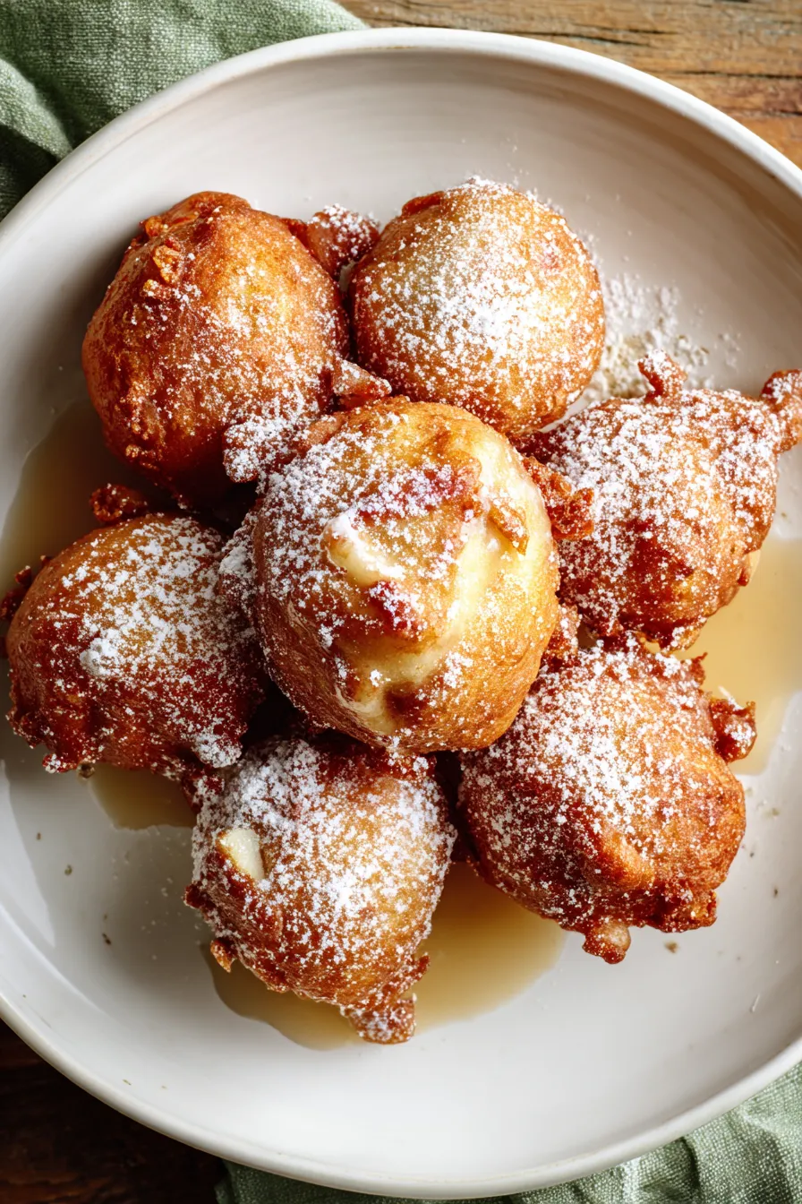 Warm Baked Apple Fritters – FadedMix