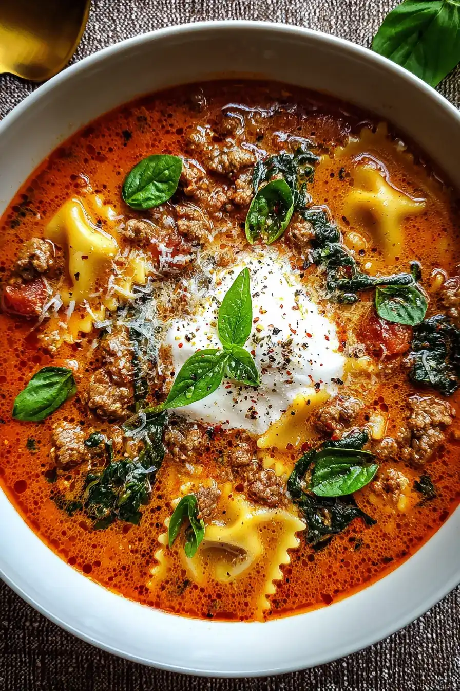 Hearty Italian Sausage Lasagna Soup – FadedMix