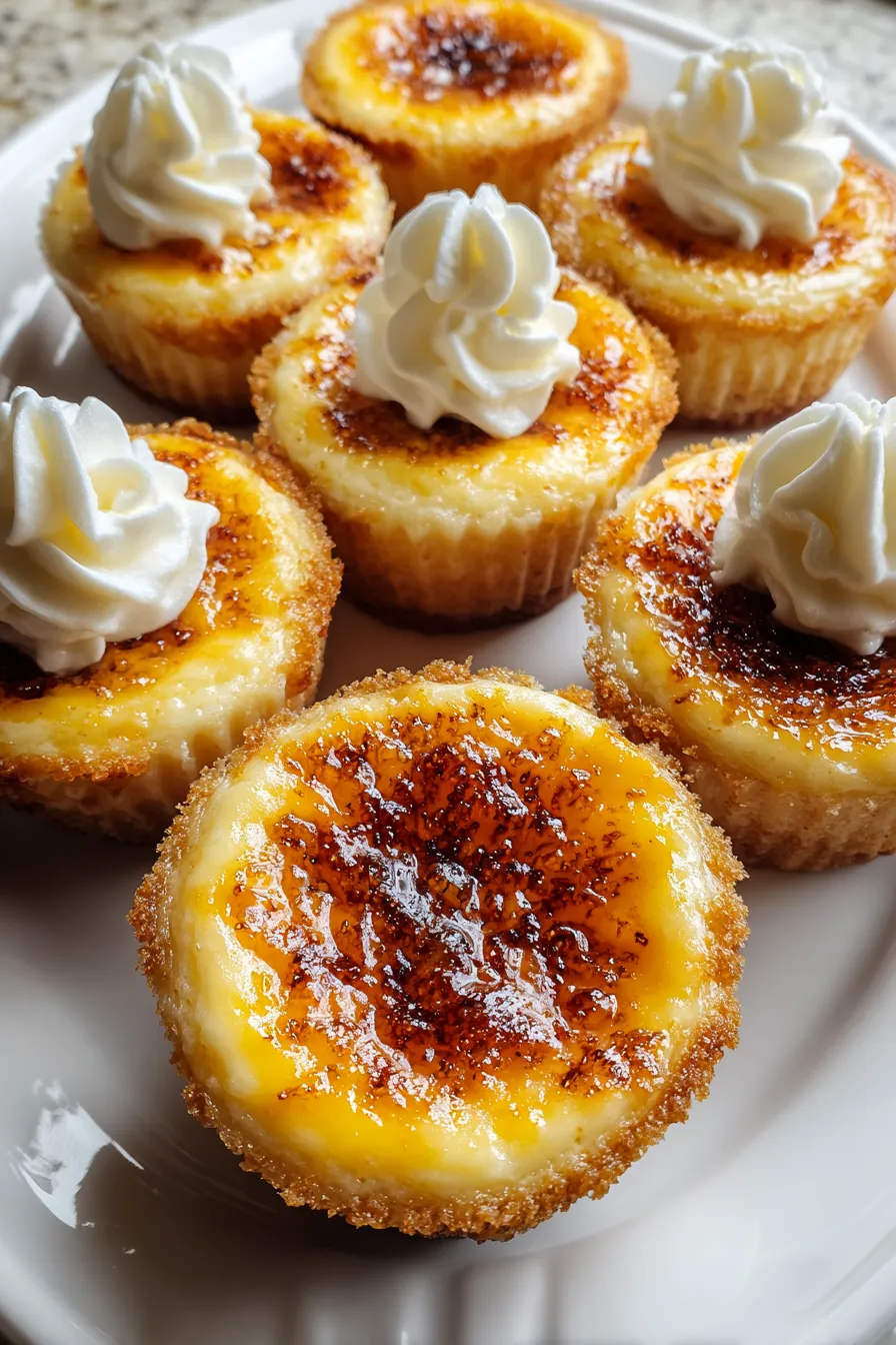 Vanilla Bean Crème Brûlée Cheesecake Cupcakes – FadedMix